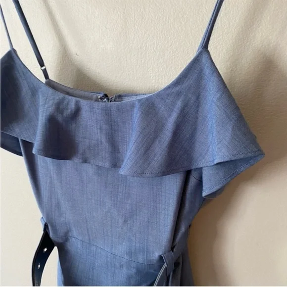 Lovers + Friends Blue Ruffle Mini Dress - Picture 5 of 10